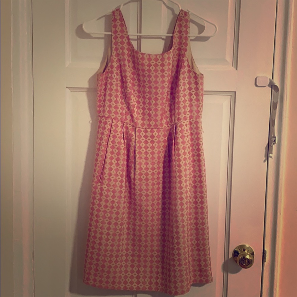 MICHAEL KORS Pleated Pink Dress w/ Pockets!